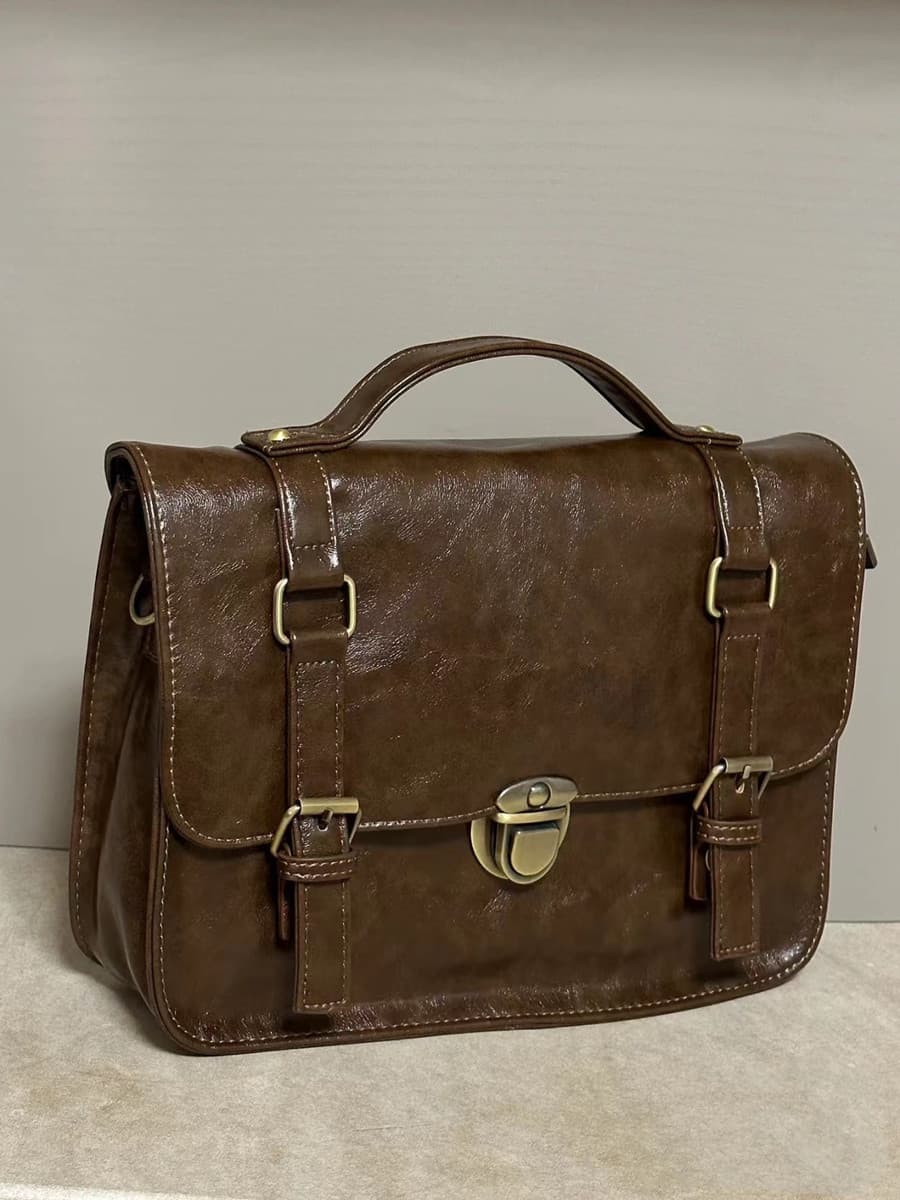 ブリーフケース 職人技の2wayレトロ書類鞄