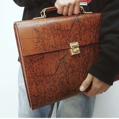 クラシック本革ビジネスブリーフケース