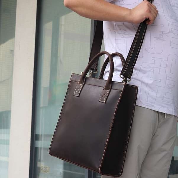 職人手縫い本革トートブリーフケース