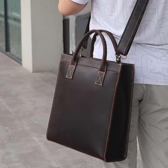 職人手縫い本革トートブリーフケース