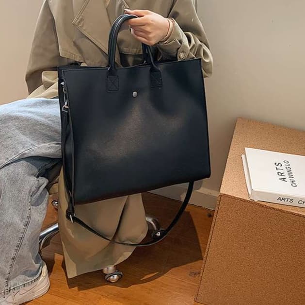 シンプル 高級レザー ブリーフケース