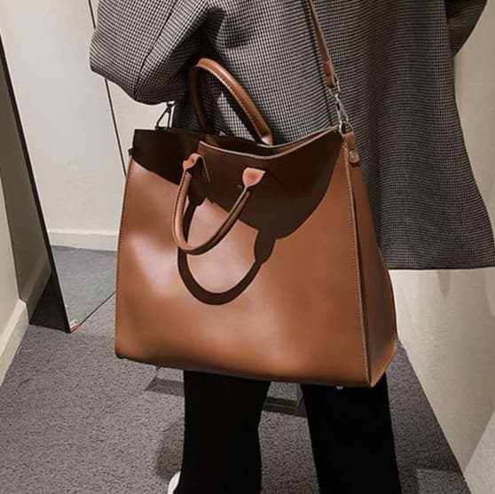 シンプル 高級レザー ブリーフケース