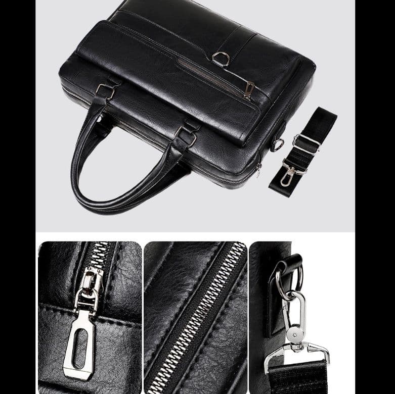 ブリーフケース 高級本革多機能二層式ブリーフケース