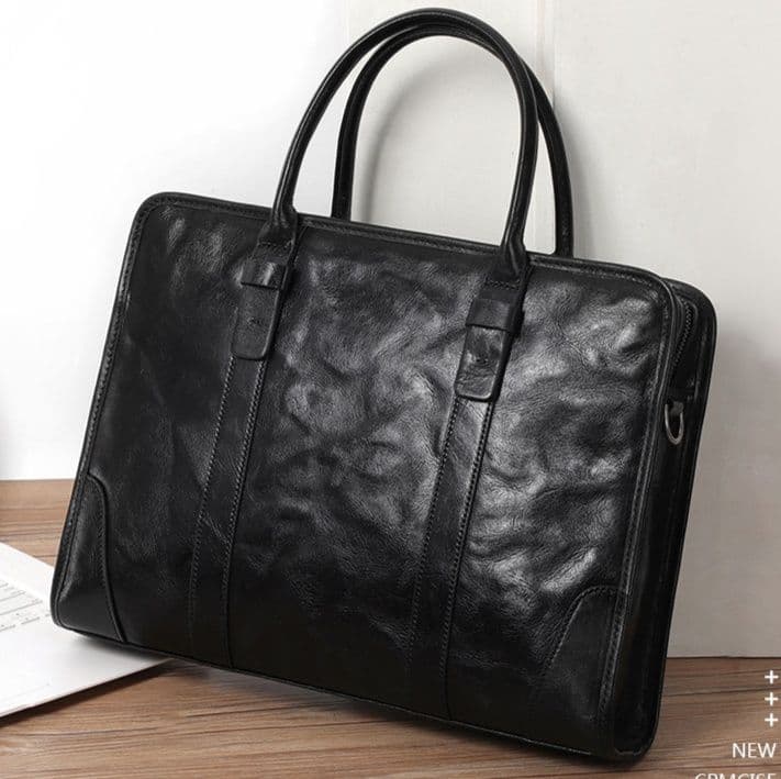 ブリーフケース 高級本革ビジネストートバッグ