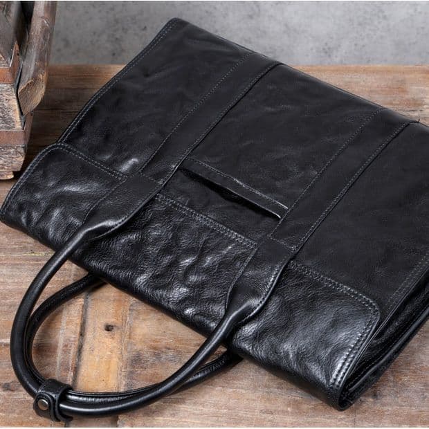 ブリーフケース 本革製多収納ポケット付きビジネス鞄