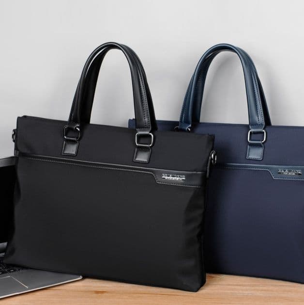 ブリーフケース プレミアム二層式ナイロンビジネストートバッグ