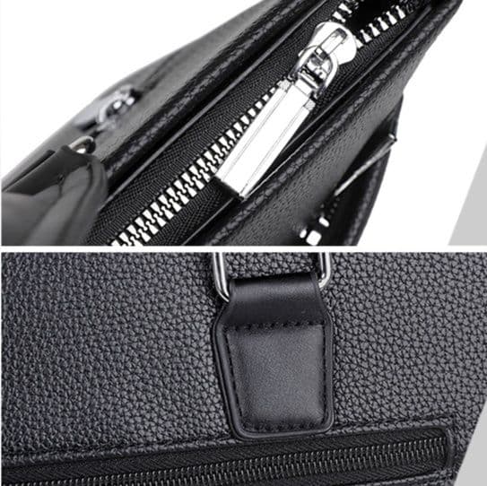 ブリーフケース 本革型押しツーウェイビジネスバッグ