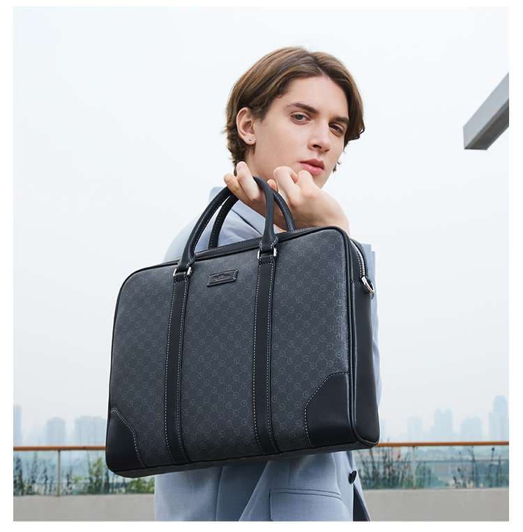 ブリーフケース 高級感溢れる革製ビジネスバッグ