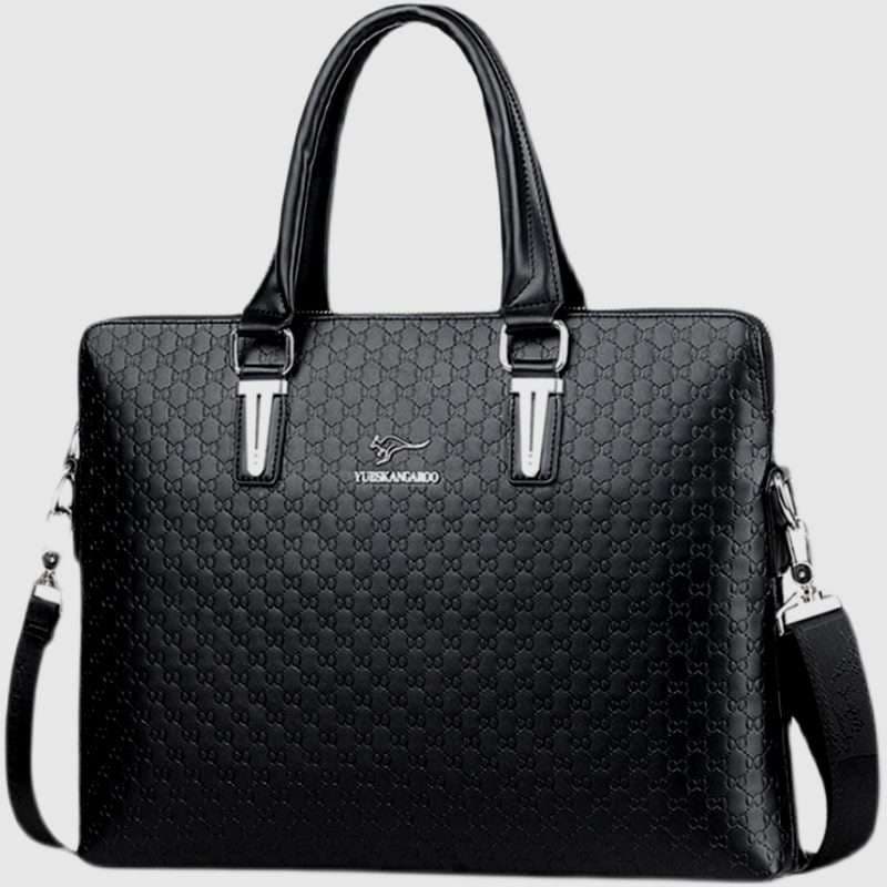 ブリーフケース 高級型押し牛革ビジネスバッグ