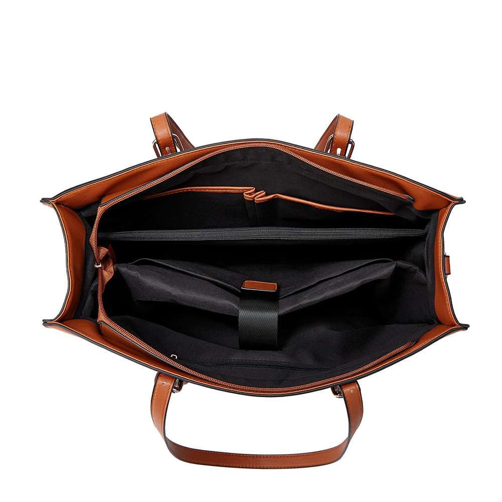 ブリーフケース シンプル上質レザービジネスバッグ