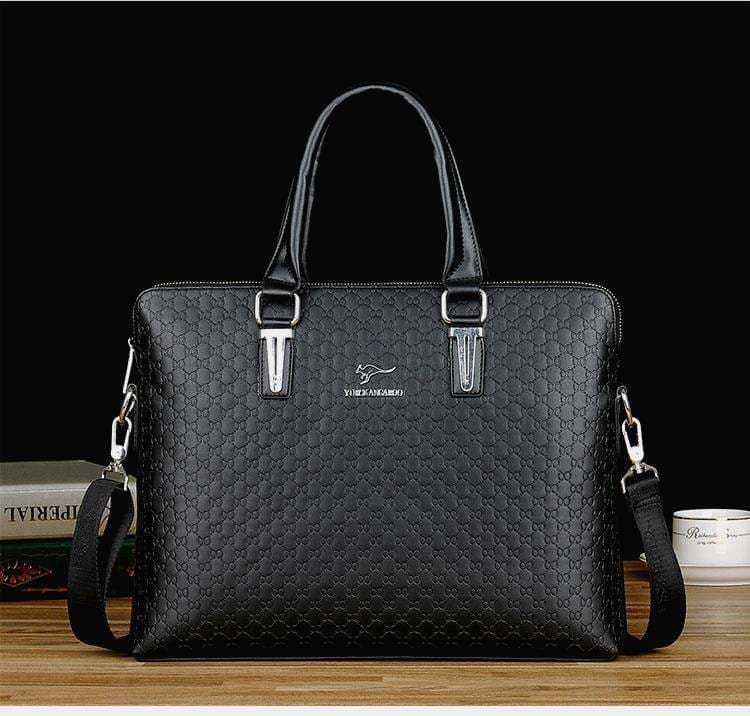 ブリーフケース 高級型押し牛革ビジネスバッグ