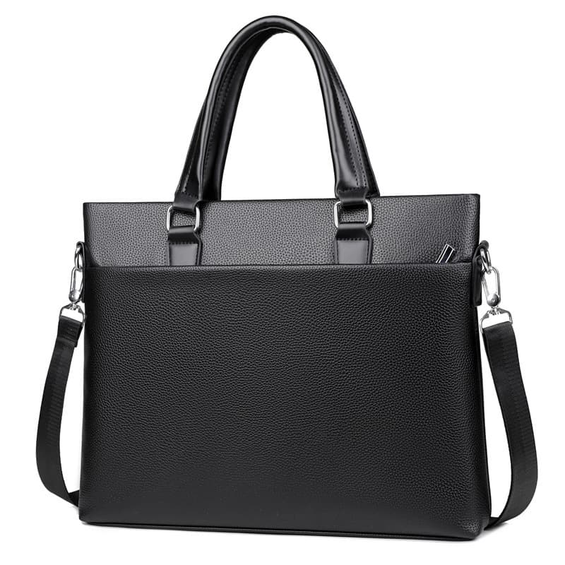 ブリーフケース 本革型押しツーウェイビジネスバッグ