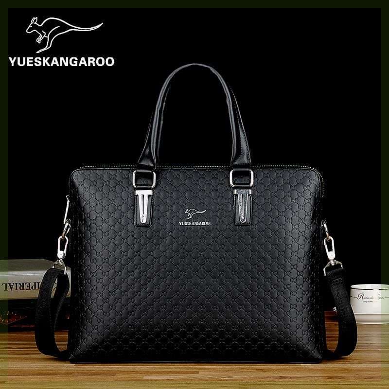 ブリーフケース 高級型押し牛革ビジネスバッグ