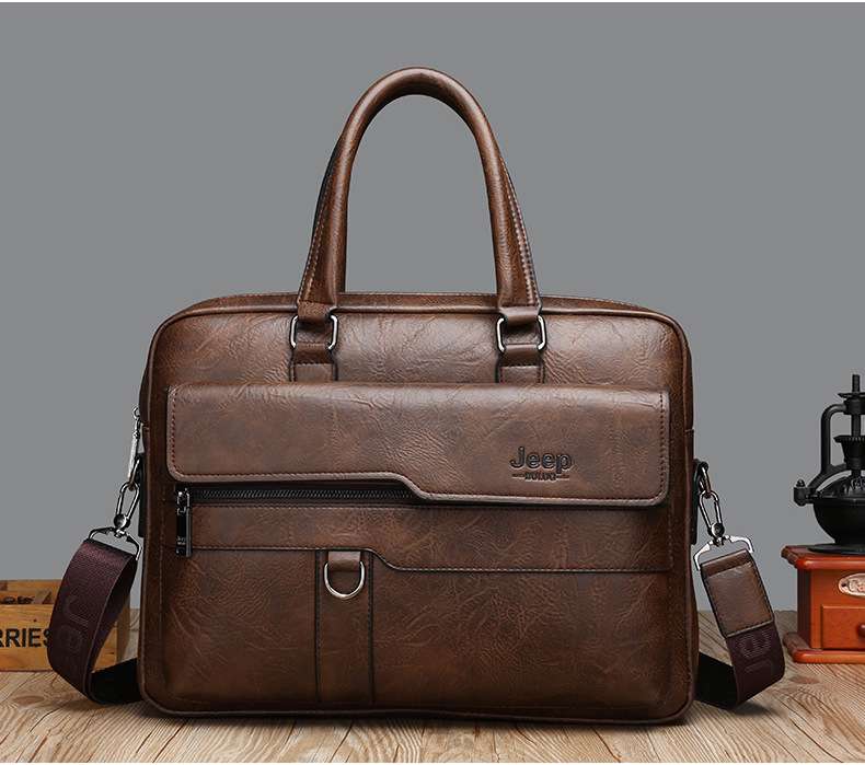 上質本革スタイリッシュブリーフケース