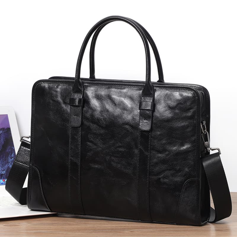 ブリーフケース 高級本革ビジネストートバッグ