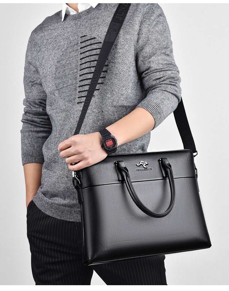 ブリーフケース 高級レザービジネスバッグ