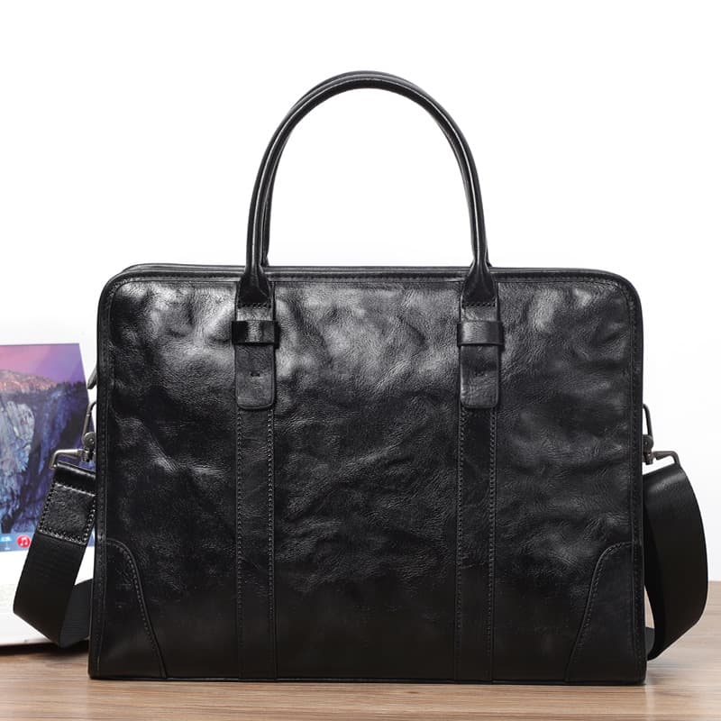 ブリーフケース 高級本革ビジネストートバッグ