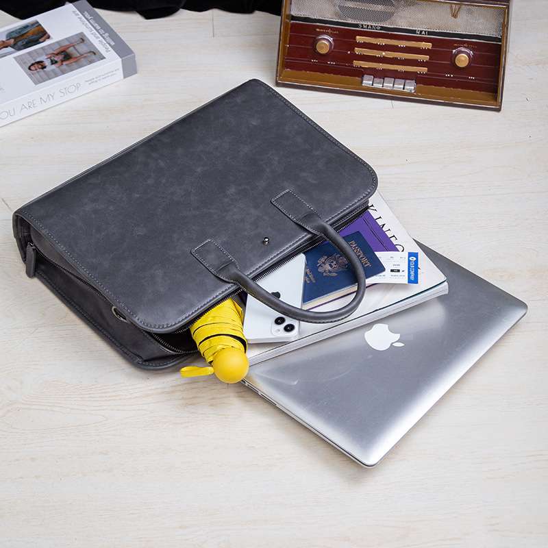 クラシック本革ビジネスブリーフケース