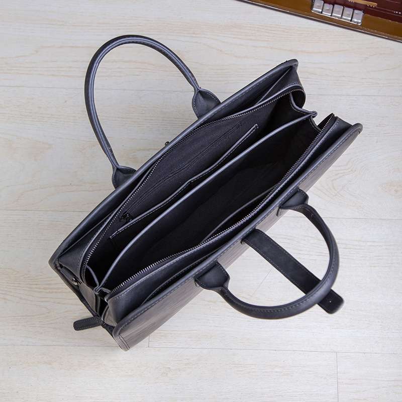 クラシック本革ビジネスブリーフケース