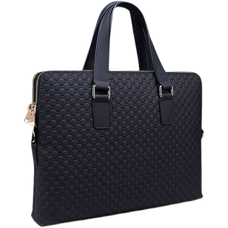 ブリーフケース 高級キルティング調ビジネスバッグ