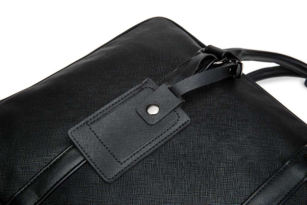 高級質感クロスグレイン本革ブリーフケース